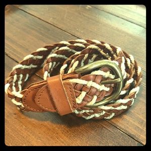 Boho faux leather/cord belt